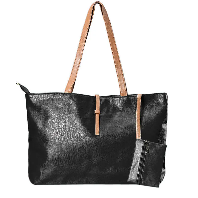 Durable Women Hbags Casual Tote Shoulder Bags Style Leather Large-Capacity Bolsa Feminina 3