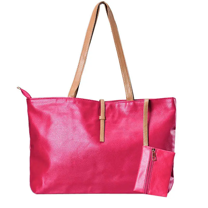 Durable Women Hbags Casual Tote Shoulder Bags Style Leather Large-Capacity Bolsa Feminina 4