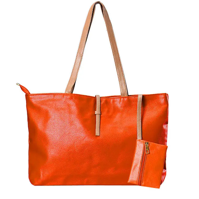 Durable Women Hbags Casual Tote Shoulder Bags Style Leather Large-Capacity Bolsa Feminina 5