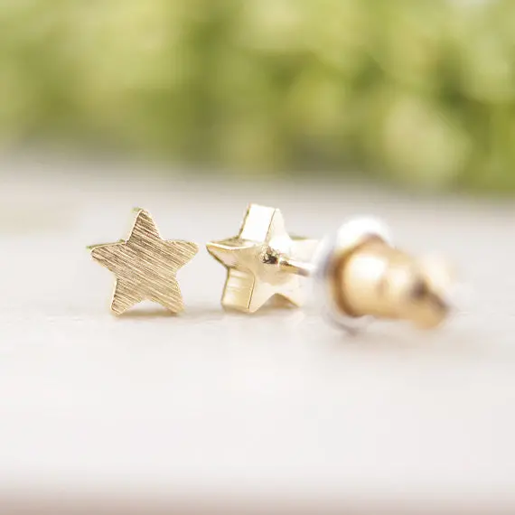 Earrings Brushed Geometric Star Stud Earrings Party Gifts 3