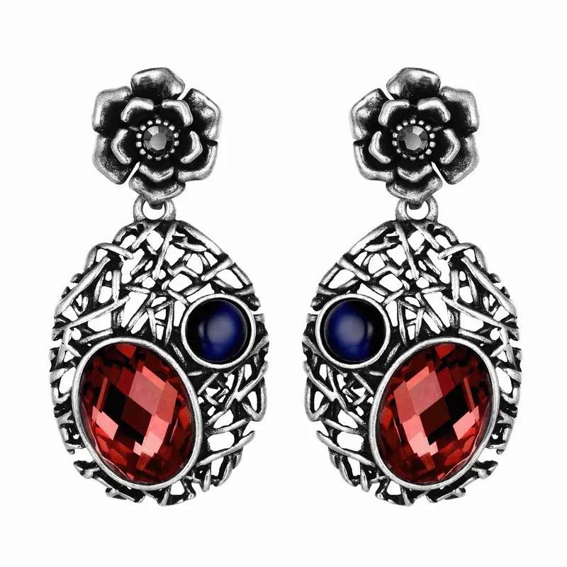 Earrings Circular Hollow Stud Pendientes To Us Bear Costume Jewellery 376 4
