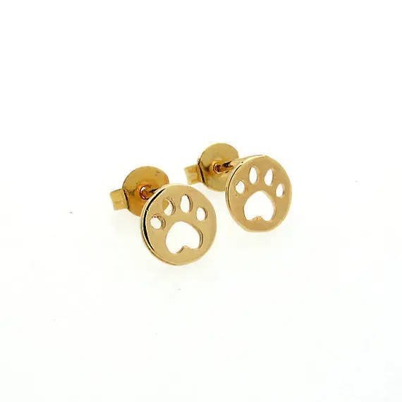 Earrings Cute Animal Bear Paw Stud Earrings Panda Palm Earrings Gifts Party S093 1