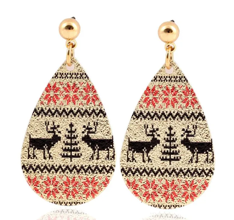 Earrings Deer Waterdrop Earrings Christmas Gift Oeh063 1
