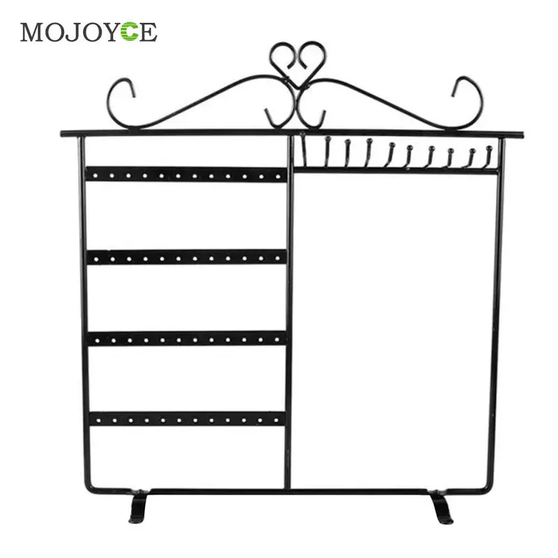 Earrings Ear Studs Necklace Jewelry Display Rack Metal Stand Organizer Hold 1