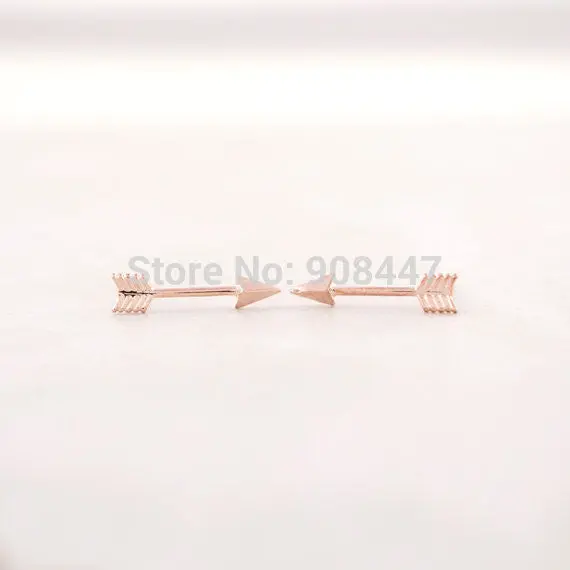 Earrings Silver 18K Gold Rose Gold Arrow Studs Earrings Cute And Popular Earrings S001 1