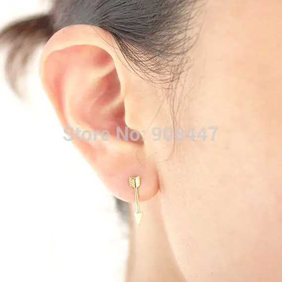 Earrings Silver 18K Gold Rose Gold Arrow Studs Earrings Cute And Popular Earrings S001 2