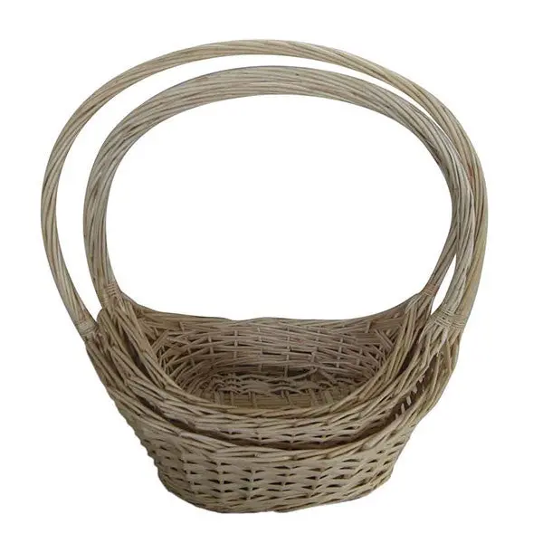 Eco-Friendly Hand Woven Straw Storage Basket Flower Vase With Flower Basket Straw Flower Baskets 89091 1