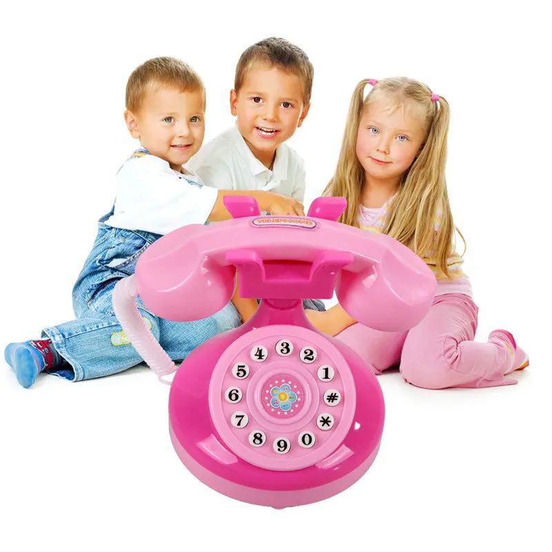 Educational Emulational Pink Phone Pretend Play Toys Girls Toy Phone Gifts 1