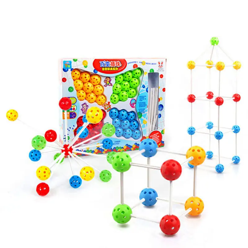 Educational Toys For Children Intelligence Assembled Fight Inserted Beads Toys For Kids 1