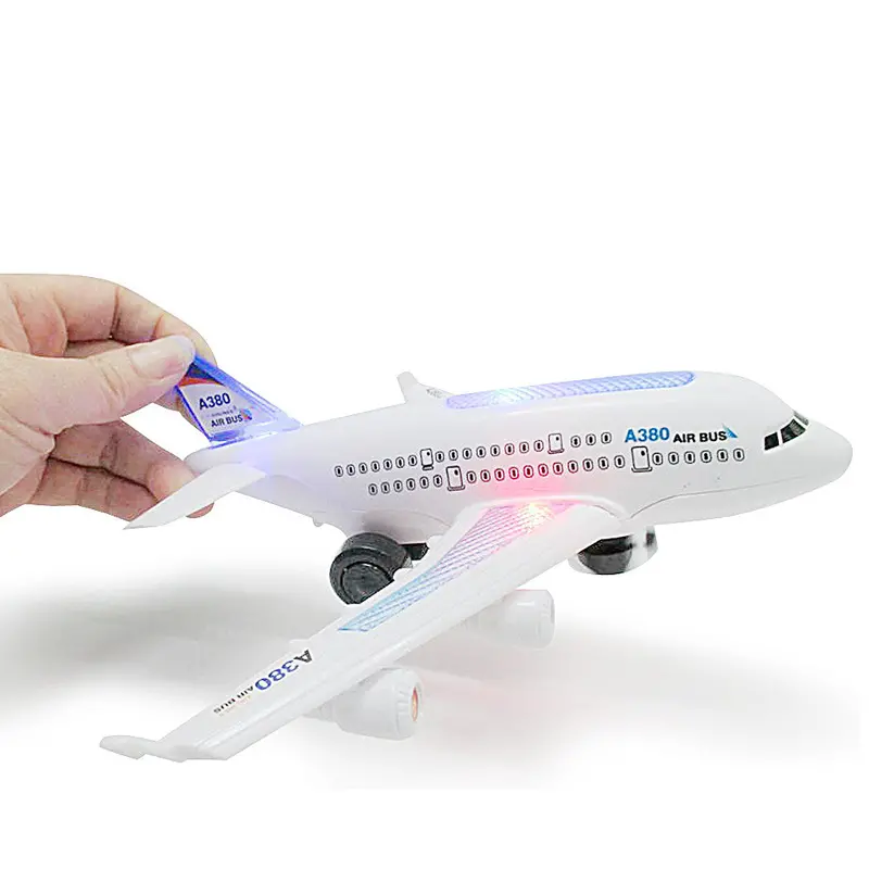 Electric Aircraft Air Bus Model Flashing Led Light Kids Musical Airplane Toy Planes For Children Aviones De Juguete 1
