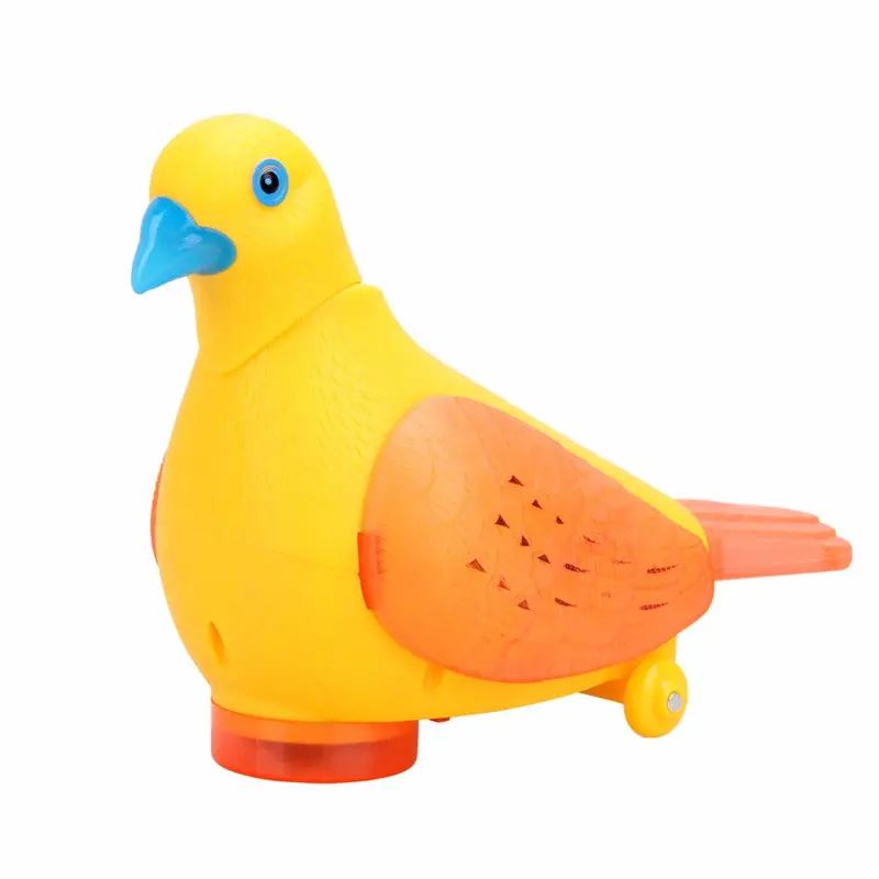 Electric Toy Pigeon Flashing Led Light Birds Pets Intelligent Developmental Bird Music Interactive Toys For Kids Children 1