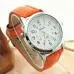 Elegant Analog Luxury Sports Leather Strap Quartz Casual Watch Clock Women Men Wristwatches Montre Table Famous 8