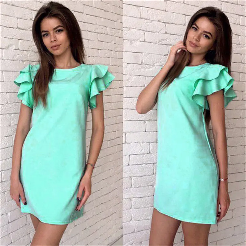 Elegant Dress Women Butterfly Sleeve Backless Dresses Vestido De Festa Feida 1