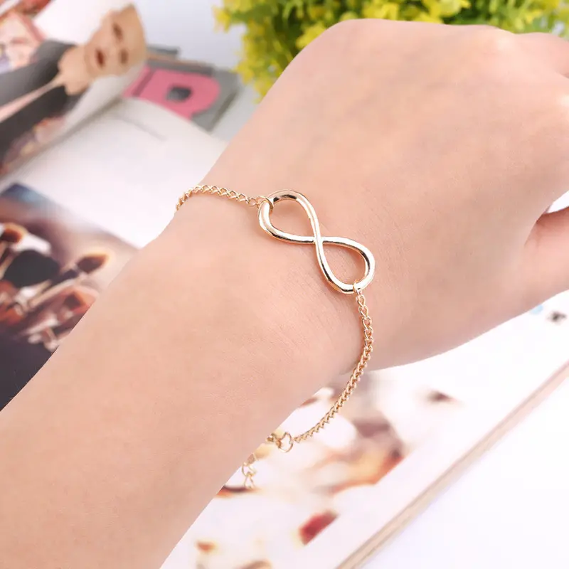 Elegant Jewelry Cute Infinity Charm Love Braceletchain Gift 1