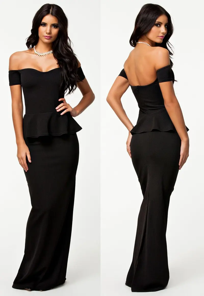 Elegant Long Party Dresses Nary Blue Gown Off Shoulder Sexy Long Dress Party Evening Elegant Bodycon Mermaid Dress 11