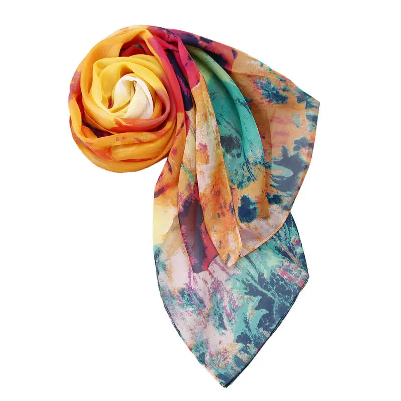 Elegant Lsdies Tulip Chiffon Women Scarf Shawl Scarf Scarves Wrap Stole Warm Echarpes Foulards 1
