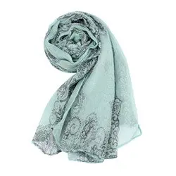 Elegant Sciarpe Women Lady Classical Print Scarf Scarves Sun Protection Gauze Kerchief 1