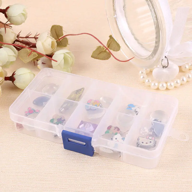 Elegant Tray 10 Slot Case Jewelry Rings Display Box Jewelry Storage Carrying Cases For Your Jewelry 1