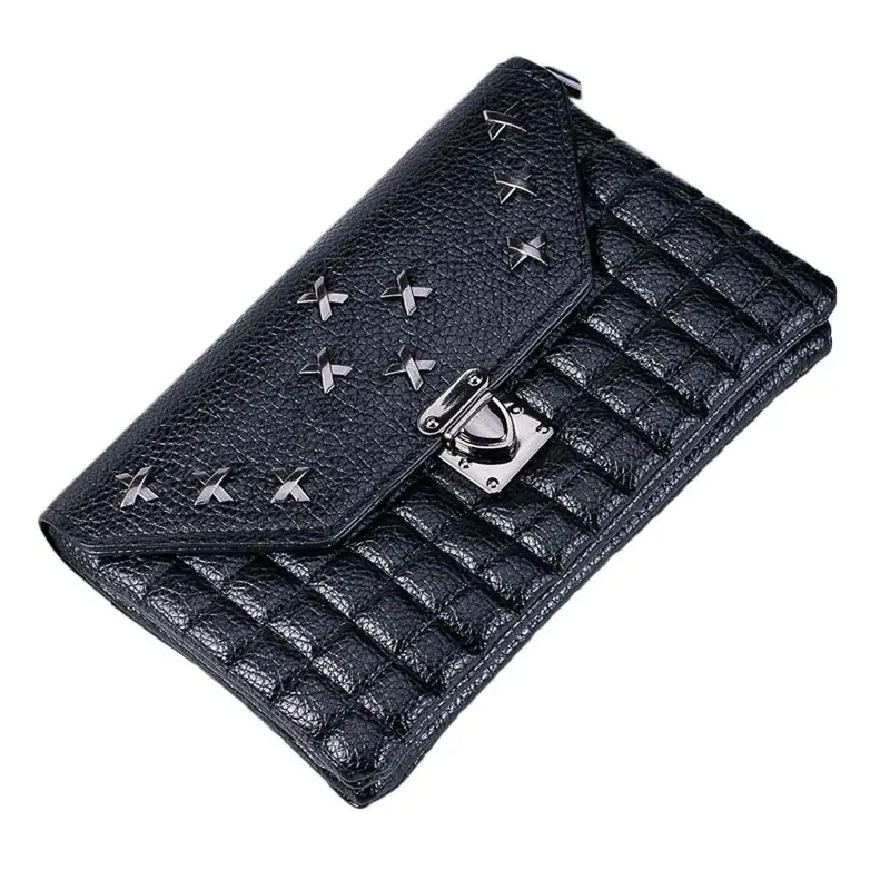 Elegant Women Messenger Bags Envelope Crossbody Shoulder Bag Lock Rivets Leather Women's Hbags Bag Bolsos 1