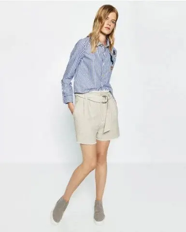 Embroidery Cartoon Appliques Vertical Striped Shirt Women Lapel Long Sleeve Blouse Tops Blusas Chemise Femme Blusa 3