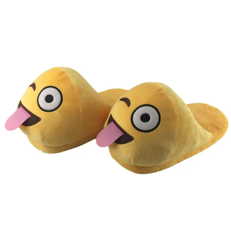 Emoji Slippers Cartoon Sweet Warm Plush Slipper Expression Women Men Slippers //House Shoes 10 Styles 1