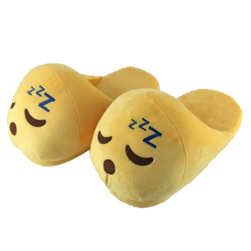Emoji Slippers Cartoon Sweet Warm Plush Slipper Expression Women Men Slippers //House Shoes 10 Styles 2