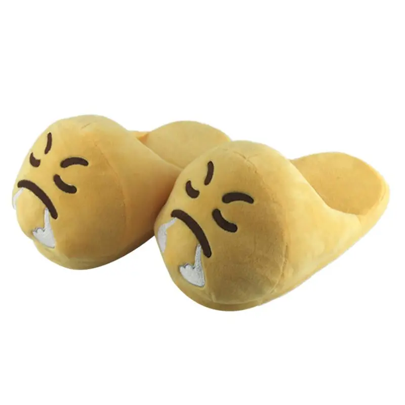 Emoji Slippers Cartoon Sweet Warm Plush Slipper Expression Women Men Slippers //House Shoes 10 Styles 4