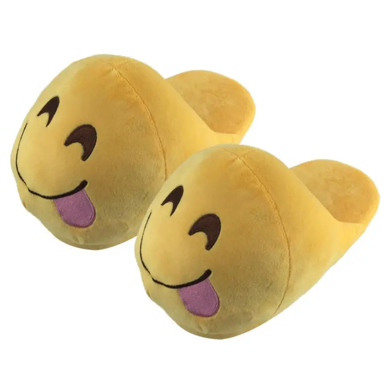Emoji Slippers Cartoon Sweet Warm Plush Slipper Expression Women Men Slippers //House Shoes 10 Styles 5