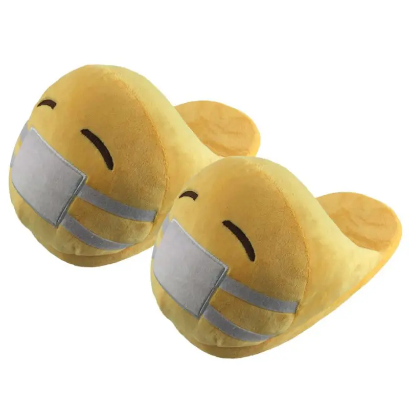 Emoji Slippers Cartoon Sweet Warm Plush Slipper Expression Women Men Slippers //House Shoes 10 Styles 6