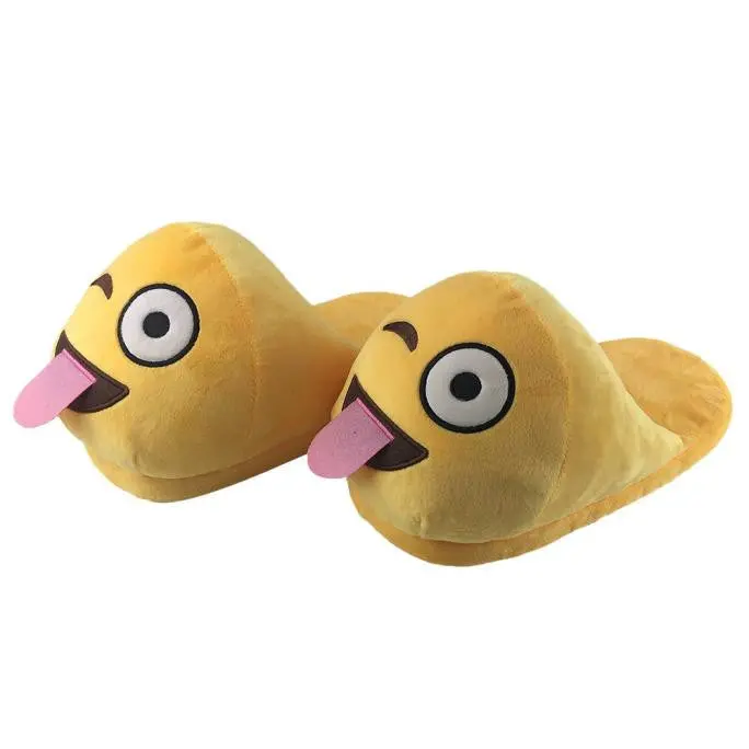 Emoji Slippers Cartoon Sweet Warm Plush Slipper Expression Women Men Slippers //House Shoes 10 Styles 9