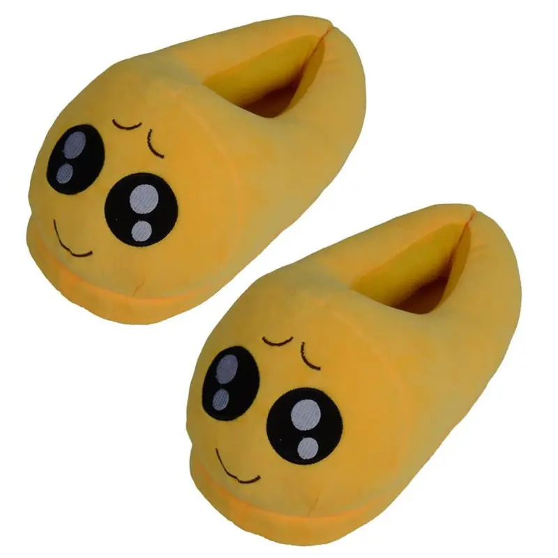 Emoticon Face Plush Slipper Expression Men And Women Slippers House Shoes 1