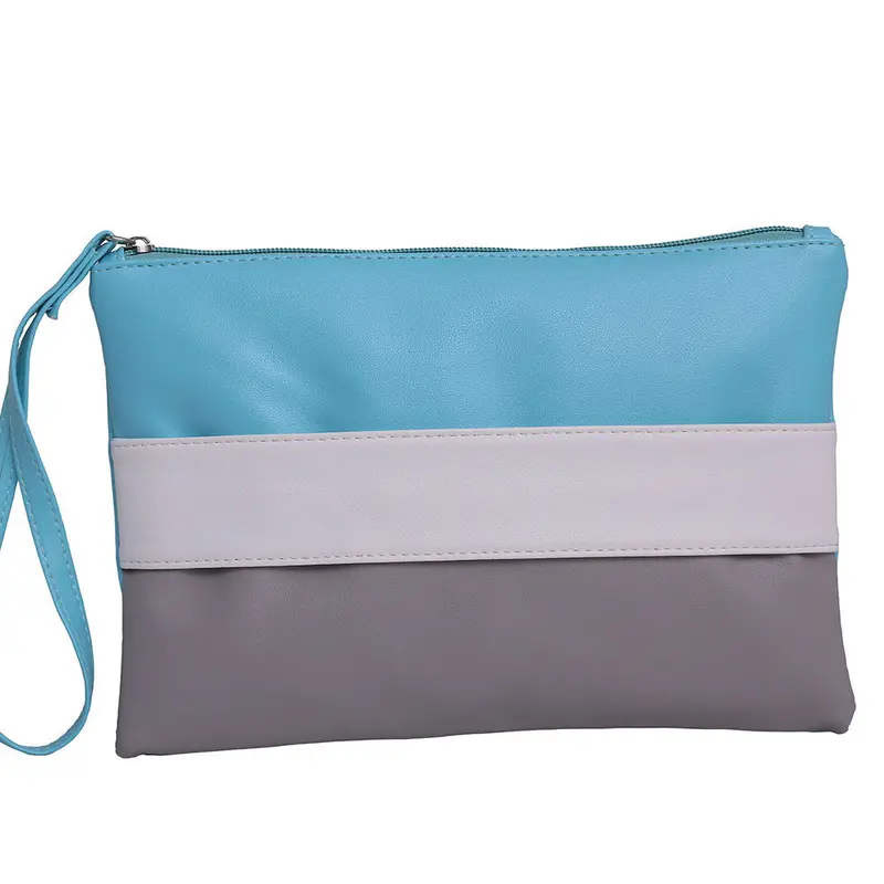 Envelope Bags Handbags Women Famous S Stitching Hit Color Stripe Clutch Bag Pu Leather Bolsos Femenina 1