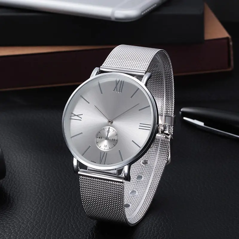 Er Ladies Watch Women Bracelet Stainless Steel Crystal Quartzwatch Clock Women Silver Relogio 2