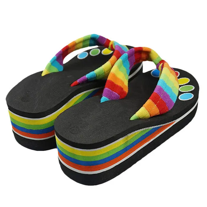 Er Women Shoes High Heels Flip Flops Platform Wedges For Women Sals Flip Slippers Beach Woman Shoes 1