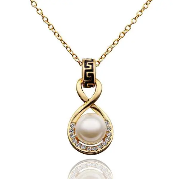 Est 18K Gold Plating Women Necklace Double Circle Bead Tattoo Choker Jewelry 62 1