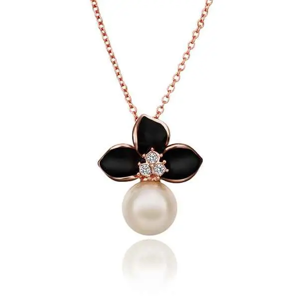 Est 18K Real Gold Plated Necklace Men Clover Set Bead Collares Floating Charms 78 1