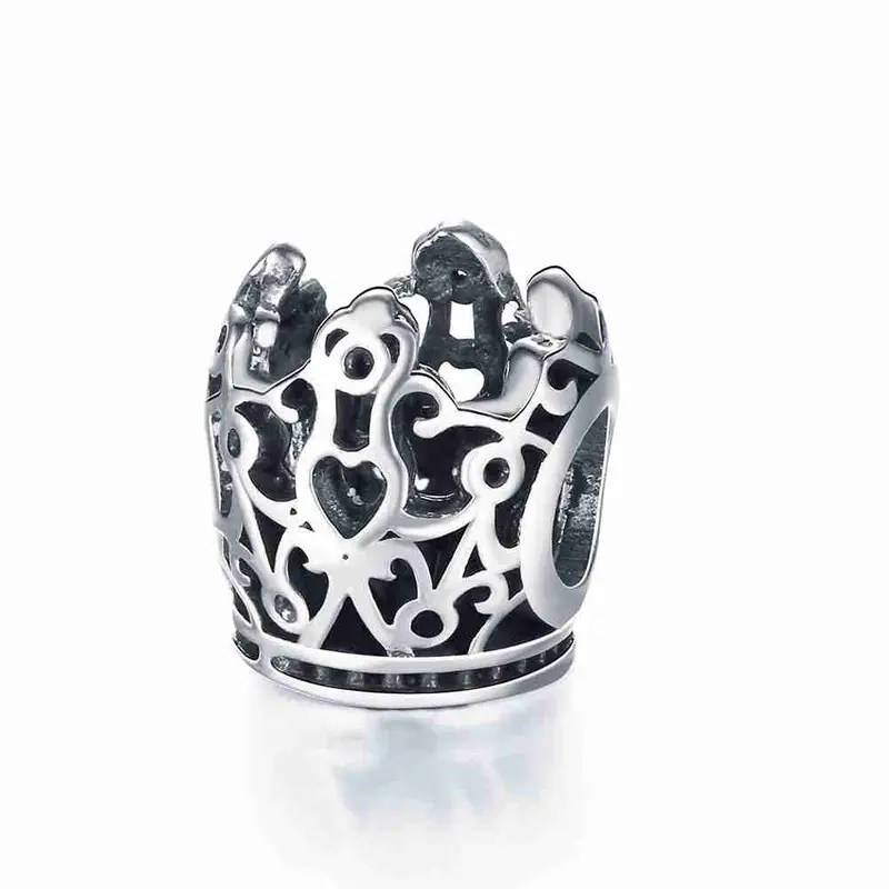 Est 925 Silver Beads Spacer Diy Bracelets Imperial Crown Jewelry Making Bijoux Femme Hbp 11 1