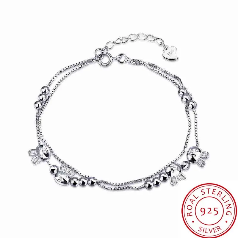 Est 925 Silver Jewelry Bracelet Charms Cat Beads Pulseira Masculina Charms Stvh 2 1