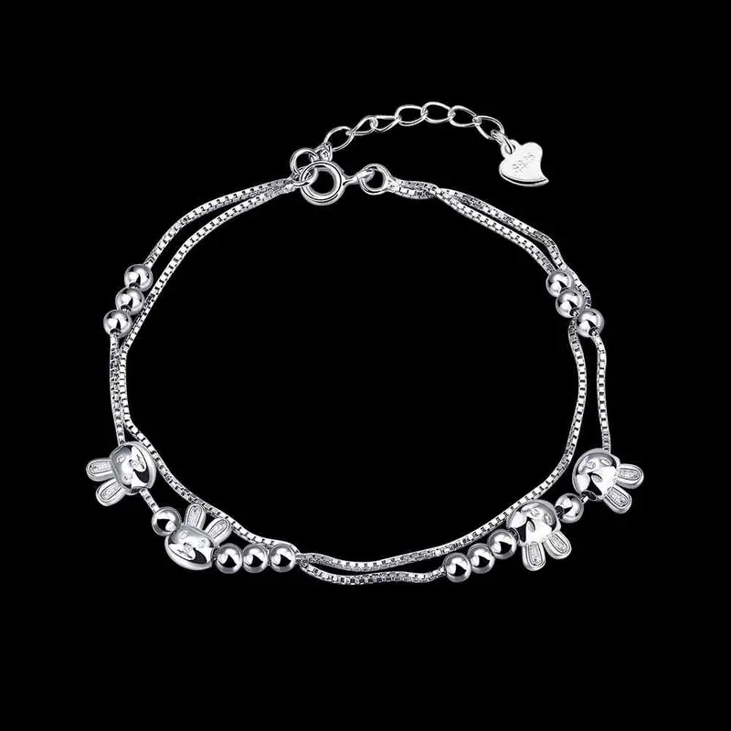 Est 925 Silver Jewelry Bracelet Charms Cat Beads Pulseira Masculina Charms Stvh 2 2