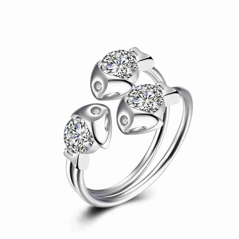 Est 925 Sterling Silver Engagement Rings Flowers Opposition Anel Masculino Jewellery138 4