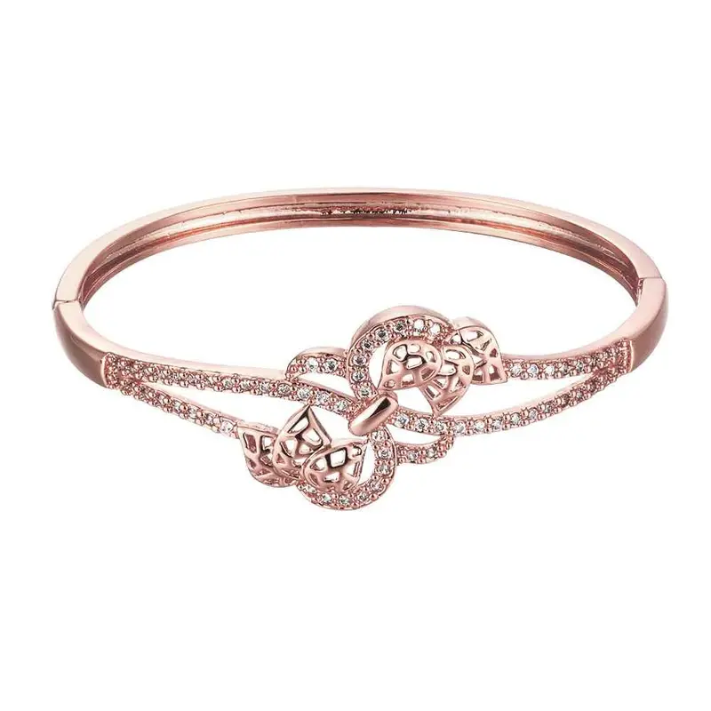 Est Austrian Crystal Bangles Large Flower Phase Women Wedding Bracelet Horloge Hbz 9 10