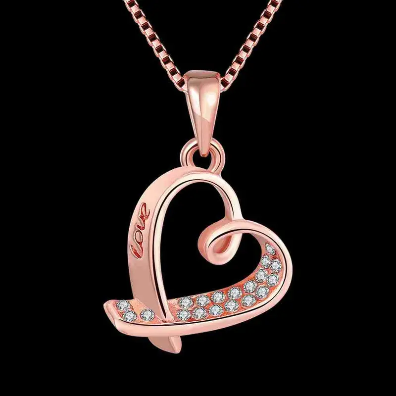 Est Austrian Crystal Necklaces & Pendants Hollow Irregular Heart Patek Jewerly Accessories 2