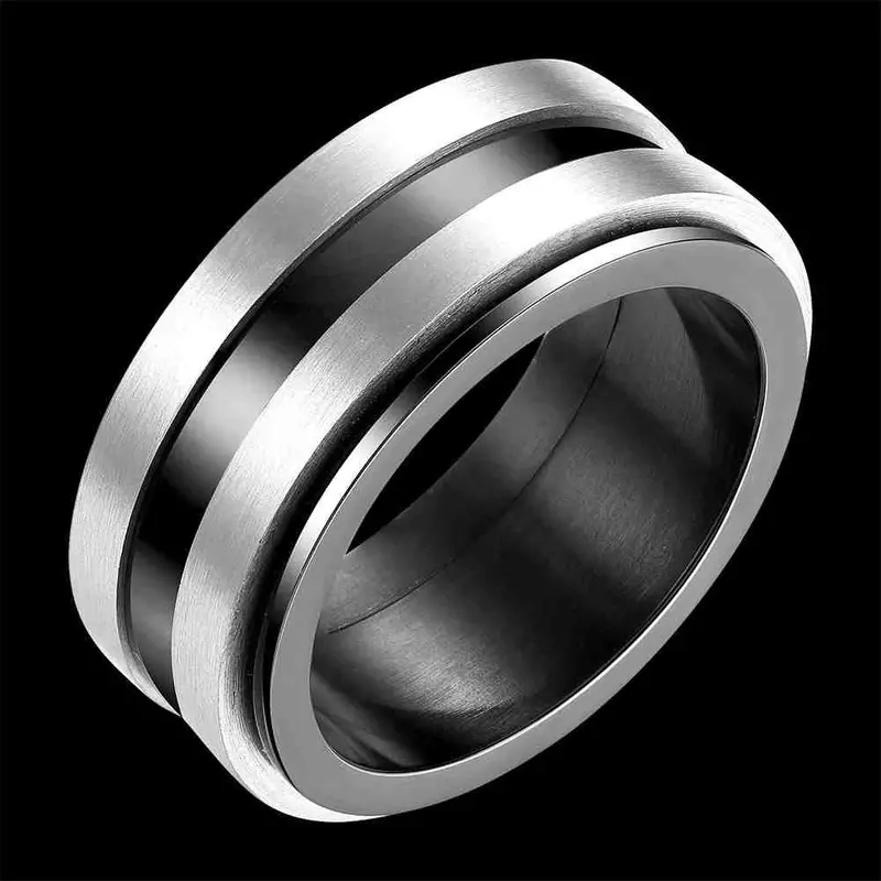 Est Men's Titanium Steel Rings For Men Line Anel Masculino Gift For Her Tsgr 16 2