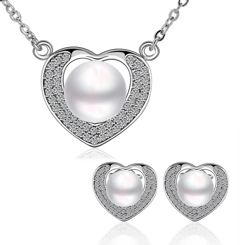 Est Platinum Plate Crystal Jewelry Set Orange Necklace+Earrings African Jewelry Set 57 8