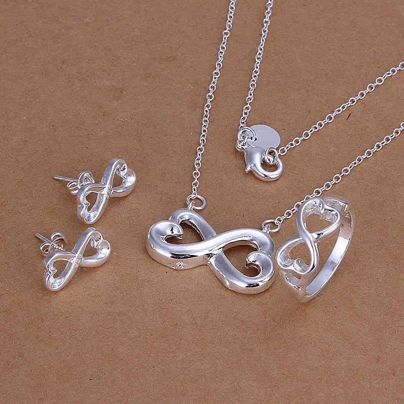 Est Silver Jewelry Sets Thirty-Eight Bracelets Rings Sets Jewelry European Style179 1