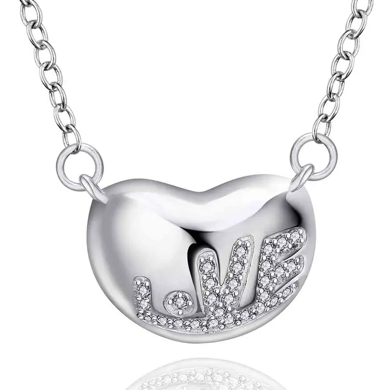 Est Silver Pendants Fudnks Bean Collier Plastron Wedding Jewelry215 1
