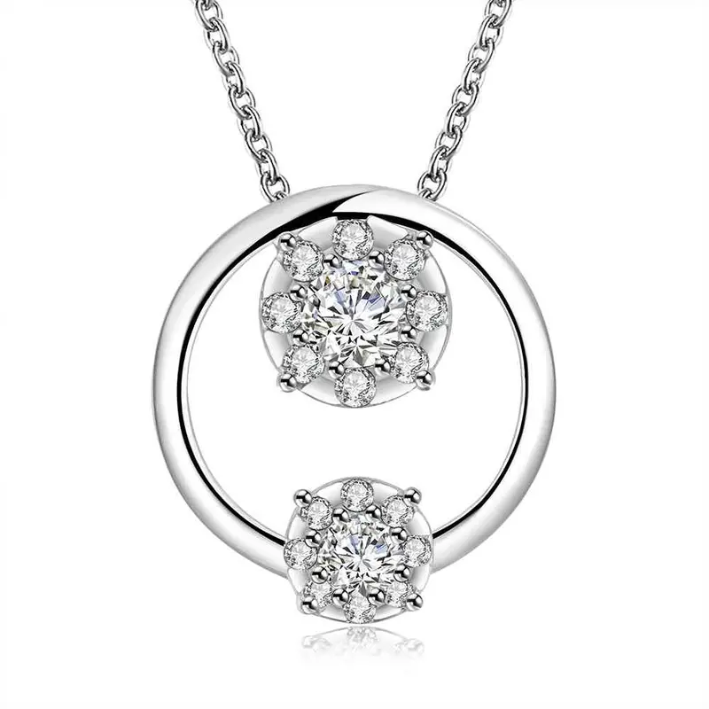 Est Silver Plated Pendant Necklace Circle Round Crystal Tattoo Choker Ruby Jewelry172 11
