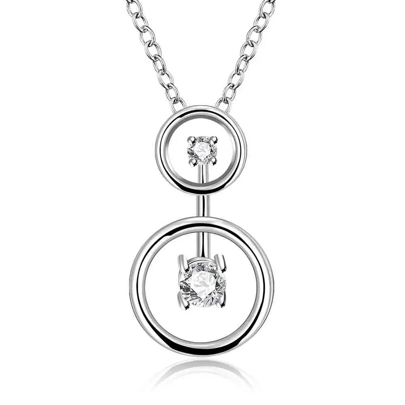 Est Silver Plated Pendant Necklace Circle Round Crystal Tattoo Choker Ruby Jewelry172 12
