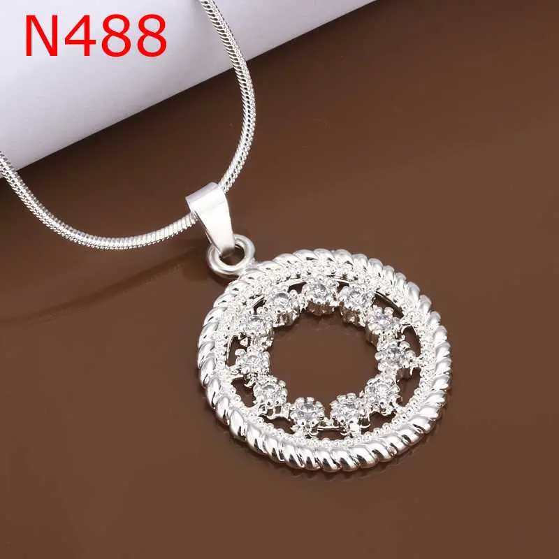 Est Silver Plated Pendant Necklace Circle Round Crystal Tattoo Choker Ruby Jewelry172 7