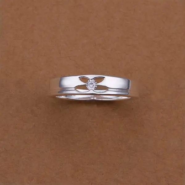 Est Silver Plated Wedding Rings Insets Belt Ring Men Jewelry 78 6